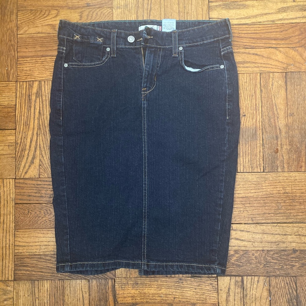 LEVI'S A-LINE Frm MEXICO CLASSIC JEANS Skirt 6 LUX - Picture 1 of 8